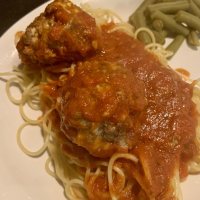Mama's Best Ever Spaghetti and Mozzarella Meatballs ... image
