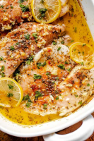 Garlic Butter Oven Baked Tilapia Recipe | Diethood image