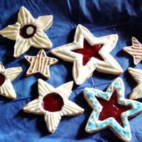 Raspberry Star Cookies Recipe | Allrecipes image