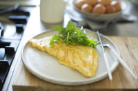 Easy Omelette Recipe: How To Make A Basic Two Egg Omelette image