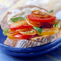 Sauteed Onion & Tomato Sandwiches | Better Homes & Gardens image