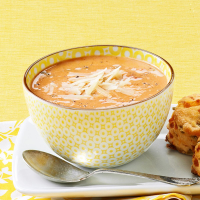 Chili-Basil Tomato Soup Recipe: How to Make It image