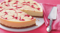 Raspberry-Swirl Cheesecake Recipe | Martha Stewart image