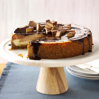 Peanut Butter Cup Cheesecake Recipe: How to Make It - Taste of Home: Find Recipes, Appetizers, Desserts, Holiday Recipes & Healthy Cooking Tips image