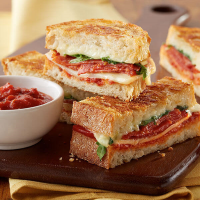 Grilled Cheese Pizza Sandwich Recipe | Land O’Lakes image