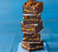 Salted caramel brownies recipe | BBC Good Food image