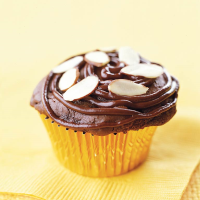 Chocolate Almond Cupcakes Recipe | MyRecipes image