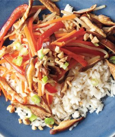 Vegetable Stir-Fry With Peanuts Recipe | Real Simple image