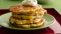 Apple Crisp Pancakes Recipe - BettyCrocker.com image