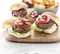 Cheeseburger & chips recipe | BBC Good Food image