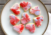 Marbled Sugar Heart Cookies Recipe | Southern Living image