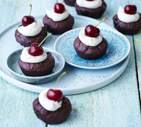 Cherry brownie babycakes recipe | BBC Good Food image