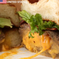 American Burger “Juicy Lucy” Recipe by Tasty image
