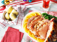 Brown Sugar-Orange Glazed Ham Recipe | Kardea Brown | Food ... image