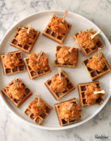 Mini Chicken and Waffles - PureWow image