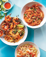 Cacio e Pepe with Sauteed Shrimp Recipe | Southern Living image