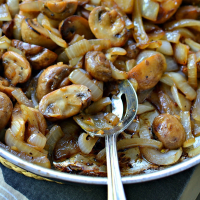 Sauteed Mushrooms and Onions - Just A Pinch Recipes image
