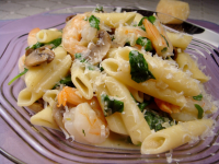 Creamy Shrimp and Spinach Pasta Recipe - Food.com image