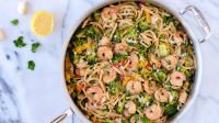 Shrimp with Garlic, White Wine and Linguini Recipe ... image