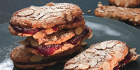 Chewy Almond-Raspberry Sandwich Cookies Recipe | Epicurious image