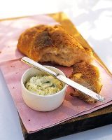 Warm Bread with Garlic-Herb Butter Recipe | Martha Stewart image