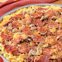 Macaroni N Cheese Pizza Recipe: How to Make It image
