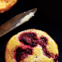 Raspberry-Cornmeal Muffins Recipe | MyRecipes image