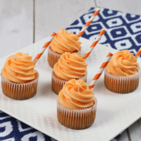 Orange Soda Creamsicle Cupcakes With Orange Soda Frosting ... image