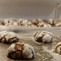 Chocolate Mint Crinkle Cookies | Allrecipes image
