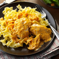 Creamy Chicken Thighs & Noodles Recipe: How to Make It image