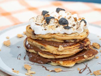 S'mores Pancakes Recipe | Food Network image