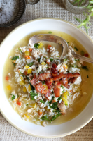 Best Turkey and Rice Vegetable Soup Recipe - Delish image