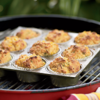 Grill-Roasted Bacon-and-Scallion Corn Muffins Recipe ... image