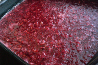 Cranberry Salad in Raspberry Jello with Cream Cheese ... image