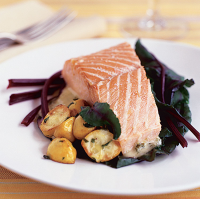 Salt-Baked Salmon with Prosecco Butter Sauce Recipe - Paul ... image