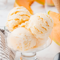 Melon Ice Cream - Easy Melon Ice Cream Recipe! image