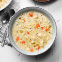 Creamy Chicken Rice Soup Recipe: How to Make It image