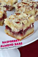 Raspberry Almond Bars – Can't Stay Out of the Kitchen image