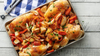 BAKED CHICKEN BREAST WITH POTATOES AND ONIONS RECIPES