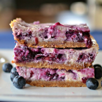 Blueberry Cream Cheese Bars | Just A Pinch Recipes image
