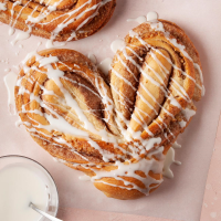Heart-Shaped Cinnamon Coffee Cakes Recipe: How to Make It image