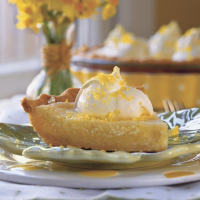 Lemon Cheesecake Pies Recipe | MyRecipes image