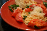 Quick Tomato, Basil & Garlic Pasta Dinner Recipe - Italian ... image