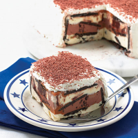 Peanut Butter-Chocolate Cookie Ice Cream Cake Recipe ... image