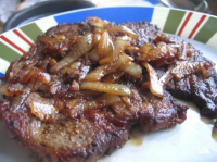 STEAK WITH CARAMELIZED ONIONS RECIPE RECIPES