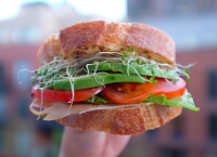 Tomato, Cheese, and Avocado Sandwich Recipe - Food.com image