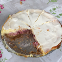 Creamy Rhubarb Cheesecake Recipe | Allrecipes image