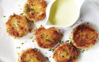 Crab Cakes With Spicy Mayo Recipe | SELF image