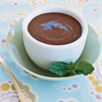 Chocolate-Mint Pudding Recipe | MyRecipes image