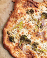 Broccoli and Cheese Pizza Recipe | Martha Stewart image
